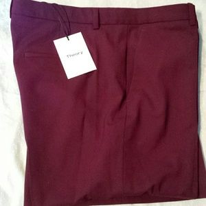 Theory  Bright Rasberry Flared-Leg Pants
